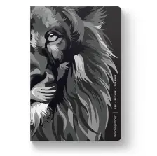 Sketch & Planner - Lion Colors Black & White - Ore, Estude, Desenhe